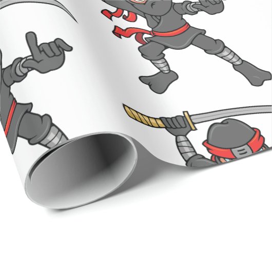  Ninja Pattern Cadeaupapier (Rol Hoek)