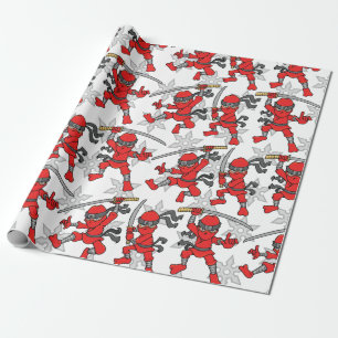 Ninja Pattern Cadeaupapier