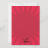 Ninja Power Red Uitnodiging (Achterkant)