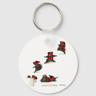 Ninja Pug Snack Attack! Sleutelhanger