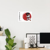 Ninja Pup-strijder Poster (Thuiskantoor)