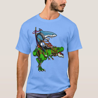 Ninja Riding TRex Dinosaurus T-shirt