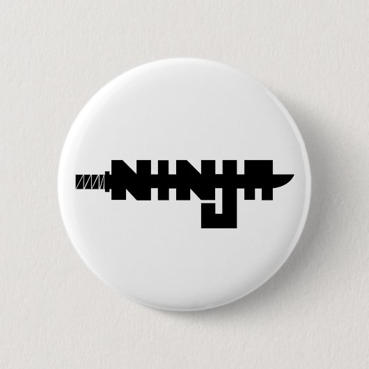 Ninja Ronde Button 5,7 Cm (Voorkant)