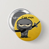 ninja ronde button 5,7 cm (Voorkant /achterkant)