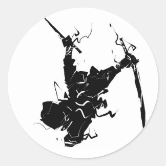 ninja ronde sticker