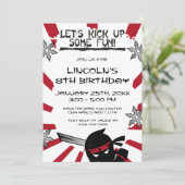 Ninja Samurai Anniversaire de enfant Invitations d (Debout devant)