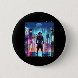 Ninja Samurai elektrische paal in Japanse Retro Cy Ronde Button 5,7 Cm