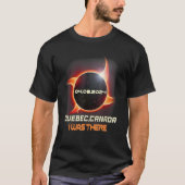 Ninja Shuriken Total Solar Eclipse 2024 Quebec Can T-shirt (Voorkant)