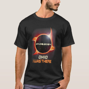 Ninja Shuriken Totale Zonsverduistering 2024 Ohio T-shirt