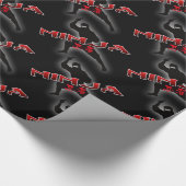 Ninja Silhouette Cadeaupapier (Hoek)