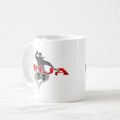 Ninja Silhouette Koffiemok (Voorkant links)
