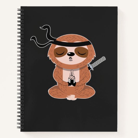 Ninja Sloth Notitieboek (Voorkant)