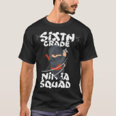ninja squad zesde rang t-shirt (Voorkant)