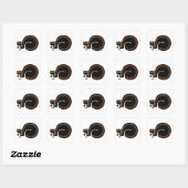 Ninja Squirrel Vierkante Sticker (Vel)