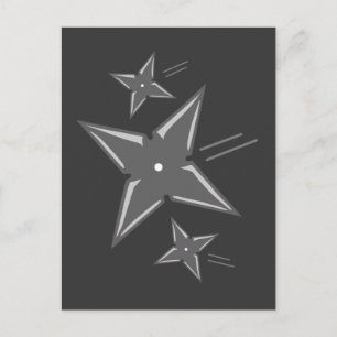 Ninja Stars Briefkaart