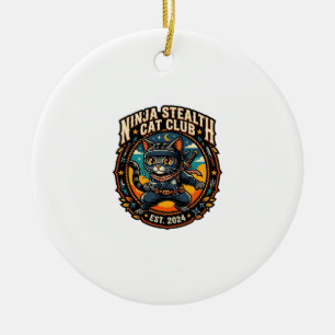 Ninja Stealth Kat Kata Moeder Cadeau Idee - Ninja  Keramisch Ornament