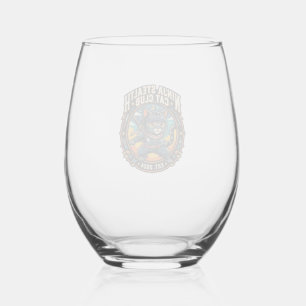 Ninja Stealth Kat Kata Moeder Cadeau Idee - Ninja Wijnglas Zonder Voet