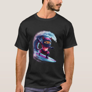 Ninja Surfing Kat Golf Fantasie T-shirt