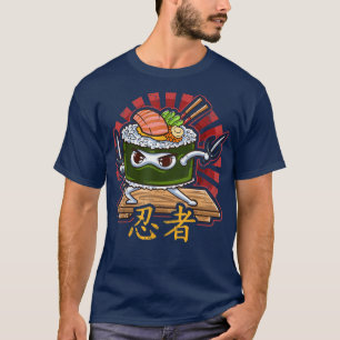 Ninja Sushi Roll Japan Japans voedsel T-shirt