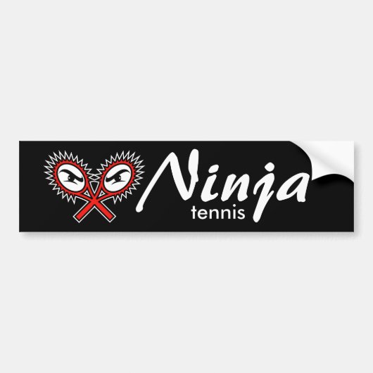 ninja tennis bumper sticker (Voorkant)