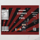 Ninja Thema Verjaardag Chip Bag Ninja Party Favori Flyer (Voorkant)