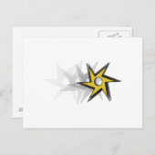 Ninja Throwing Star Briefkaart (Voorkant / Achterkant)