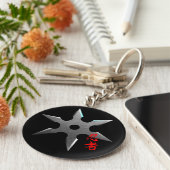 Ninja Throwing Star Sleutelhanger (Zijkant)
