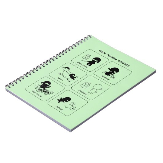 Ninja-trainingscursussen, aangepaste kleur notitieboek (Linkerzijde)