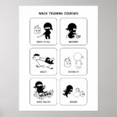 Ninja-trainingscursussen, aangepaste kleur poster (Voorkant)