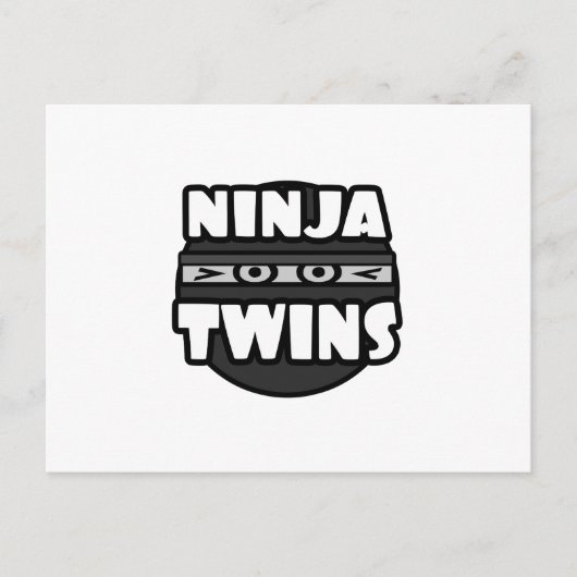 Ninja Twins Briefkaart (Voorkant)