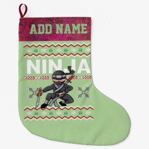 Ninja Ugly KerstSweater Grote Kerstsok