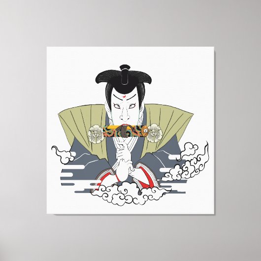 Ninja Ukiyo-e Art Canvas Afdruk (Voorkant)