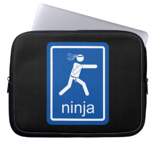 ninja universeel teken. laptop sleeve