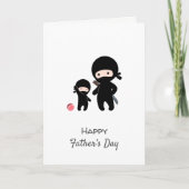 Ninja Vader en Kind Blank Kaart (Voorkant)