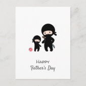 Ninja Vader en Kind Briefkaart (Voorkant)