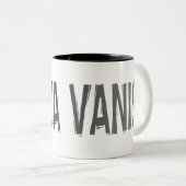 "Ninja Vanish" Tweekleurige Koffiemok (Voorkant rechts)