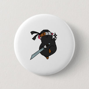 ninja varken-01 ronde button 5,7 cm
