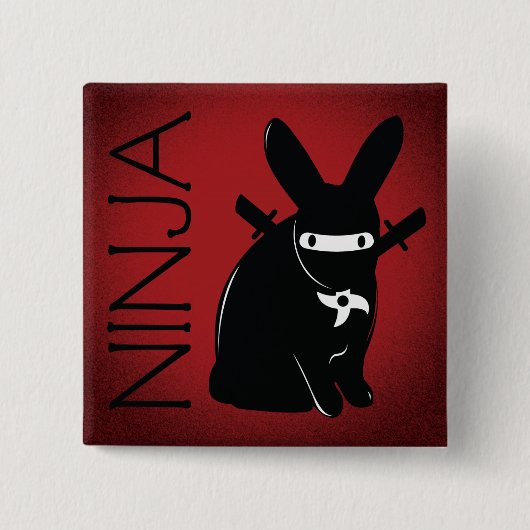 NINJA VIERKANTE BUTTON 5,1 CM (Voorkant)