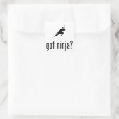 Ninja Vierkante Sticker (Tas)