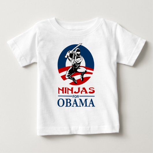 ninja voor obama light shirt (Voorkant)