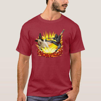 Ninja vs. Bunny Mannen Shirt (donker weefsel)