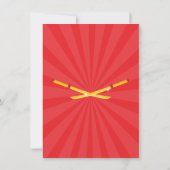 Ninja Warrior Birthday Party Kaart (Achterkant)