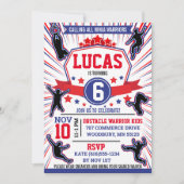 Ninja Warrior Birthday Party Obstacle Course Kaart (Voorkant)