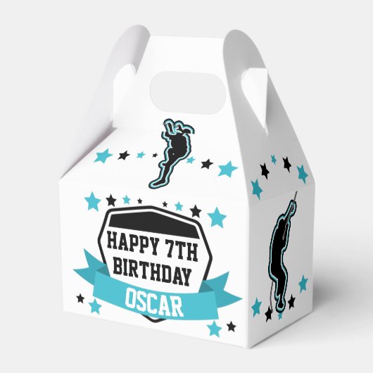 Ninja Warrior Boys Birthday Favour Box Bedankdoosjes (Voorkant Zijde)