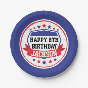 Ninja Warrior Boys Party Papieren Bordje