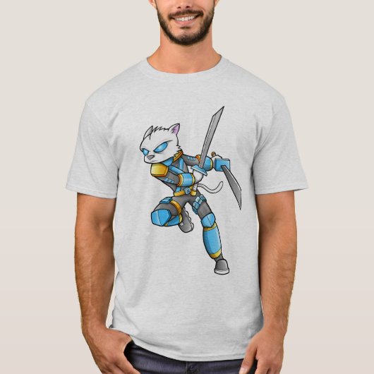Ninja Warrior Cat T-Shirt (Voorkant)