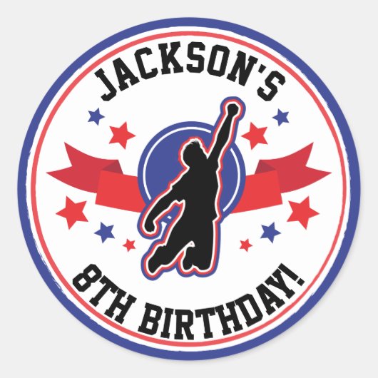 Ninja Warrior Circle / Ronde Stickers (Voorkant)