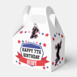 Ninja Warrior Girls Birthday Favor Box Bedankdoosjes