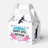 Ninja Warrior Girls Birthday Favour Box Bedankdoosjes (Achterkant)