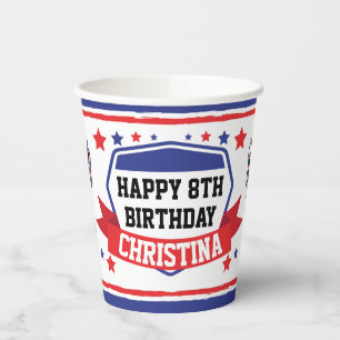Ninja Warrior Girls Birthday Party Paper Cups Papieren Bekers